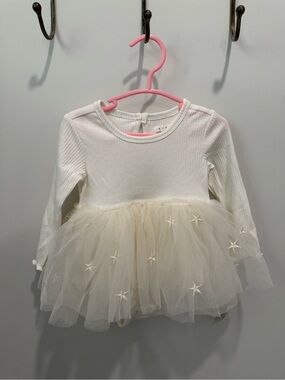 NWT Rise Little Earthling Cream Tulle Star Ballet Dress